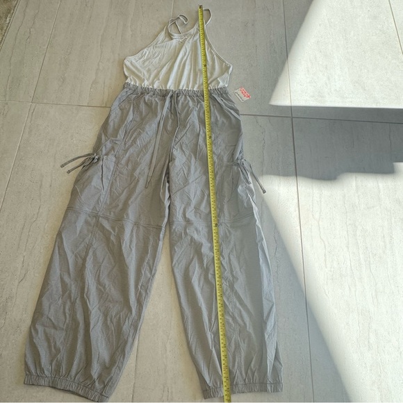 Free People Movement Back Packer Onesie Jumpsuit Color Muted Beige Size S - Picture 6 of 10